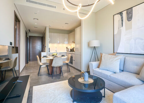 Spacious 2BR, Sobha Waves | Family-Friendly Stay