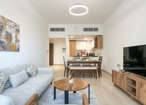 Modern 1BR in Pantheon Elysee 3 | JVC | Pool & Gym