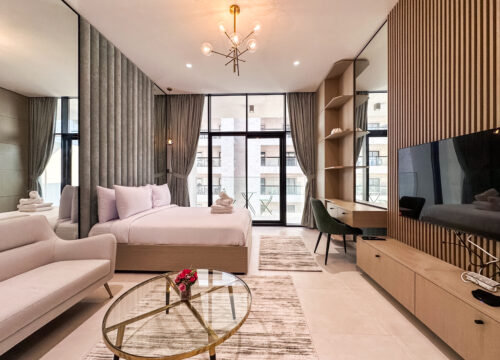 Bright & Contemporary Studio in Westwood Al Furjan